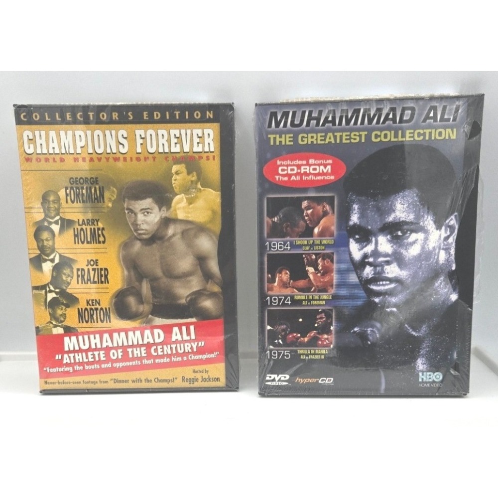 Muhammad Ali The Greatest Collection & Champions Forever DVD Lot Brand New